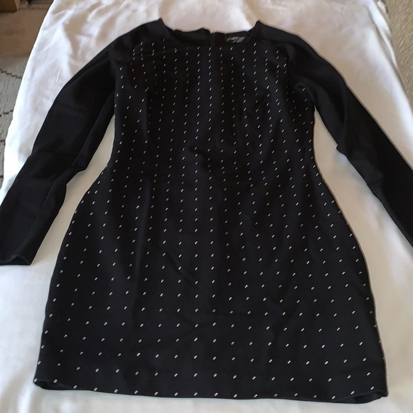 Gently Loved Studded Long Sleeve Lined Mini Dressa by BeBe - Picture 1 of 8